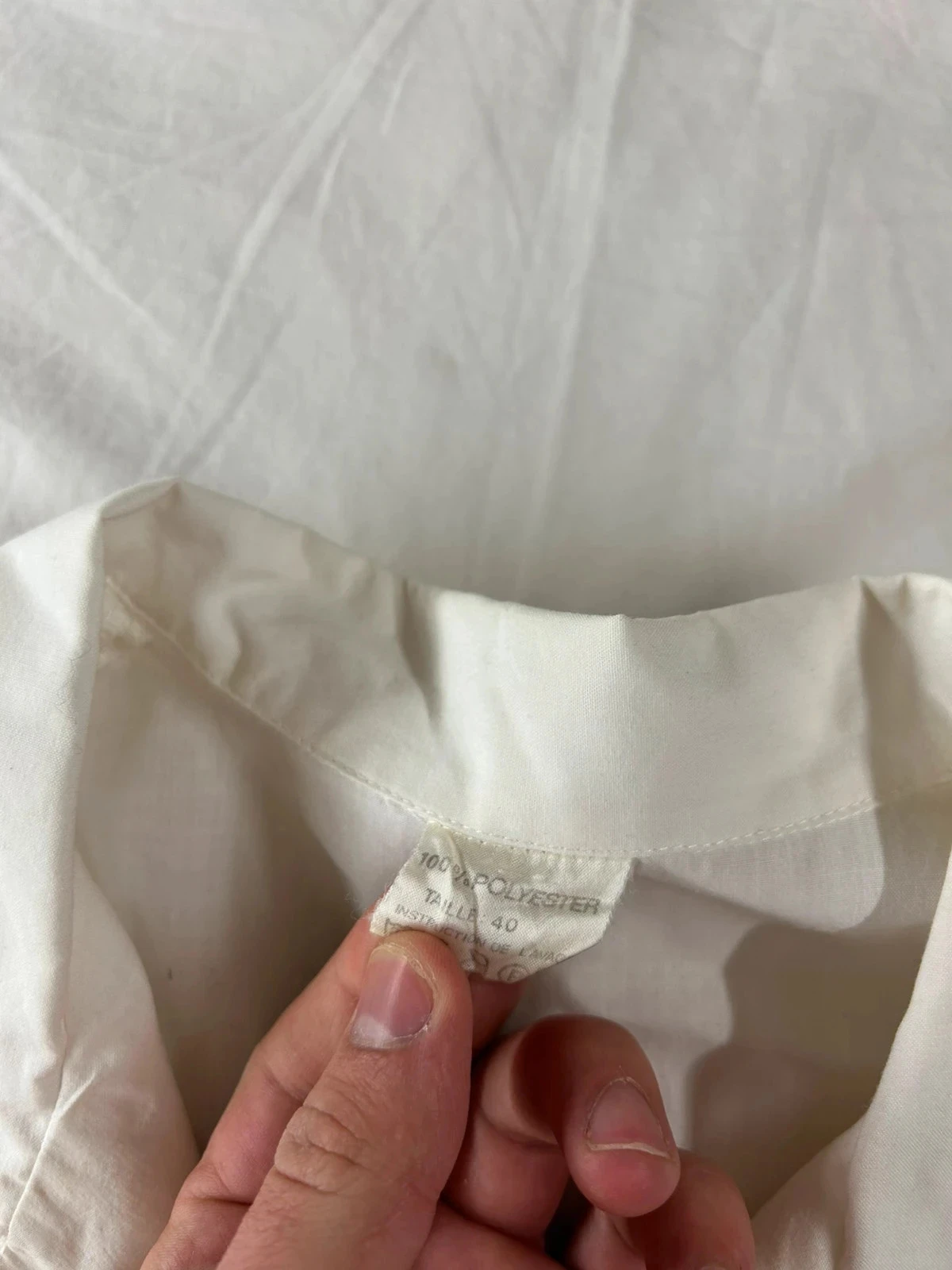 Witte korte mouw overhemd – photo 6